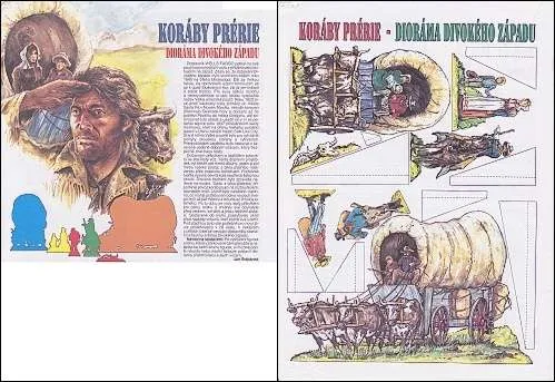 Dioráma divokého západu - Koráby prérie